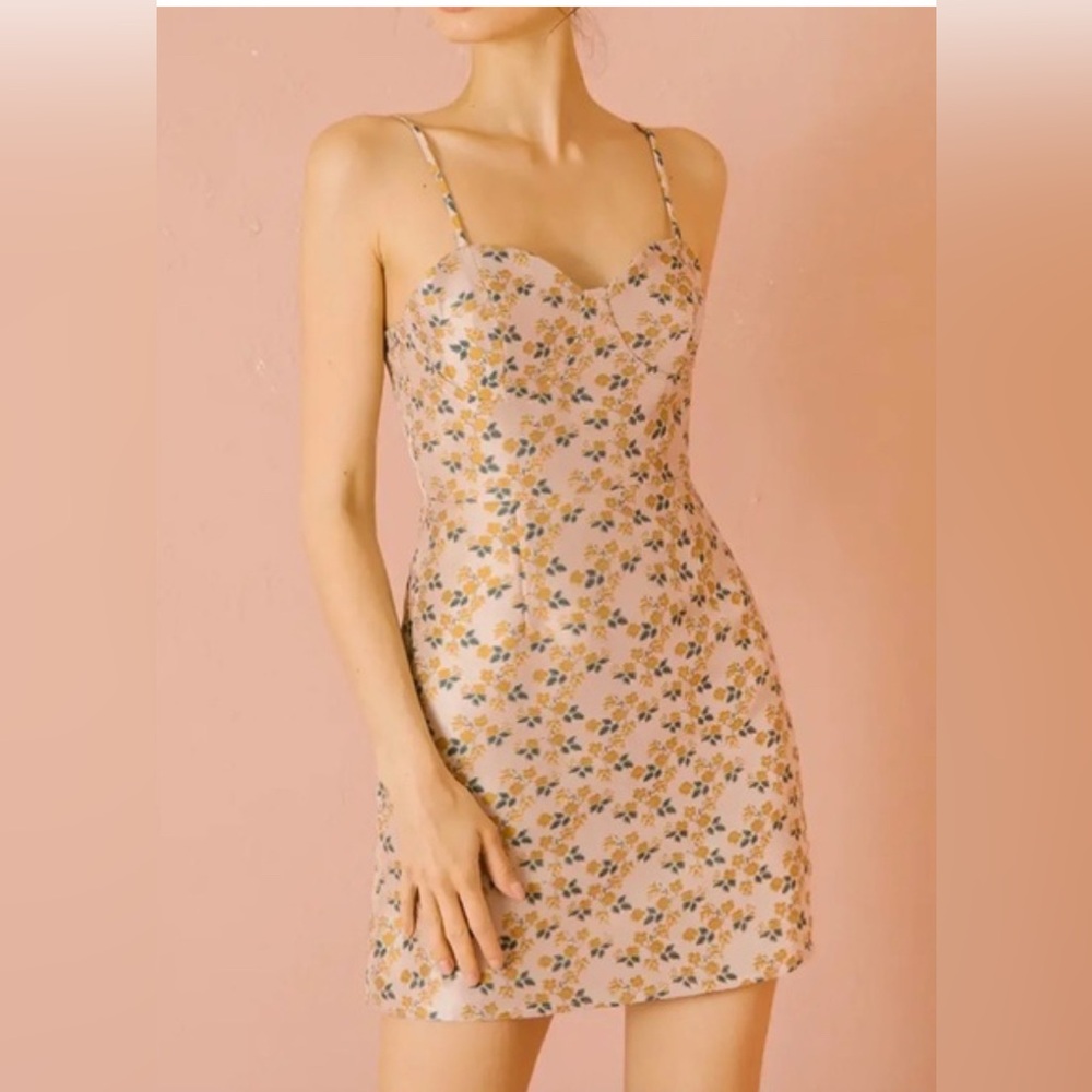 Storia by Anthropologie NWT satin sheen mini dress